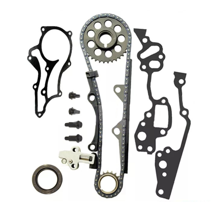 Cocok 85-95 Toyota 22R 22RE Timing Chain Kit dengan PANDUAN BAJA 2.4 mesin motor 22REC