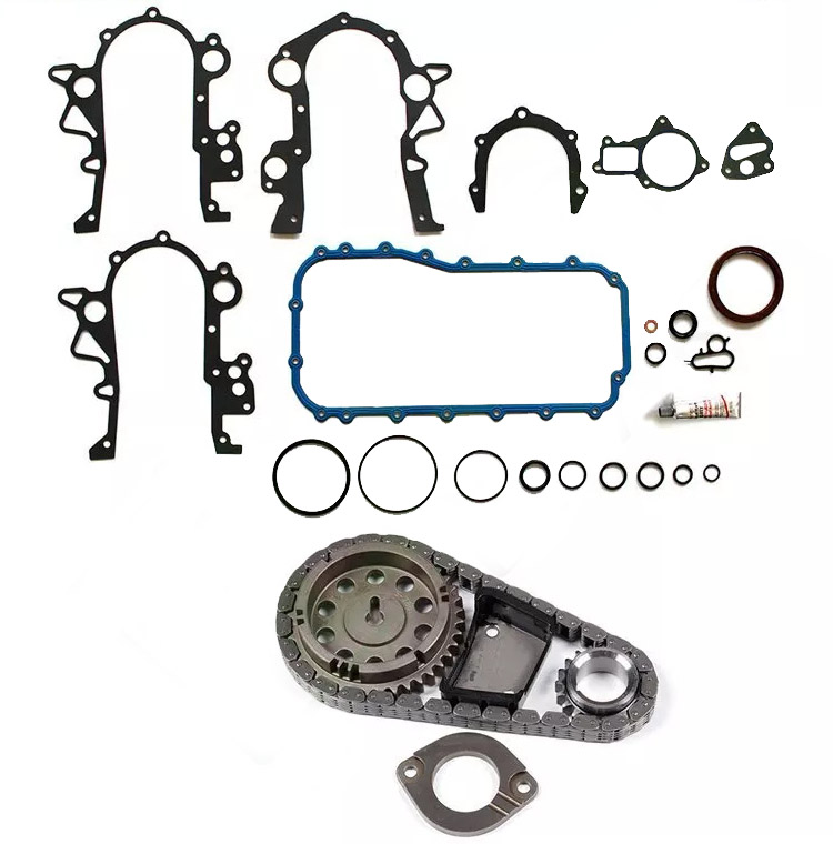 Untuk Kit Rantai Waktu dengan Set Gasket Penutup 90-04 Chrysler Town Country Dodge 3,3L